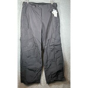 Slalom Ski Pants Cargo Insulated Nylon snowboard Men Black XL thermal storm